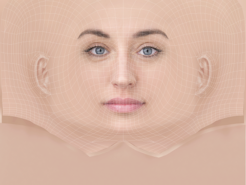Andrea Trepat Head - No Hair - Low poly head for game 3Dモデル