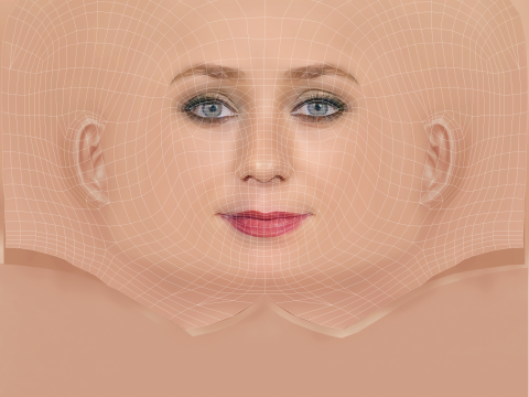 Angela Cremonte Head - No Hair - Low poly head for game Model 3D