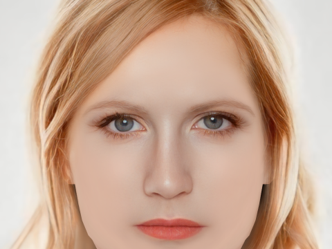 Angelina Mirimskaya Head - No Hair - Low poly head for game 3D Model