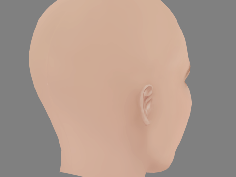 Angelina Mirimskaya Head - No Hair - Low poly head for game 3Dモデル