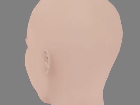 Anna Castillo Head - No Hair - Low poly head for game 3D Model