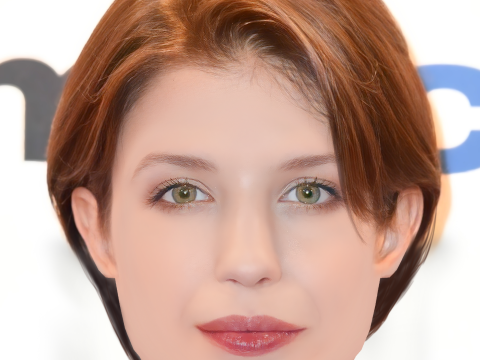 Anna Chipovskaya Head - No Hair - Low poly head for game 3D Model