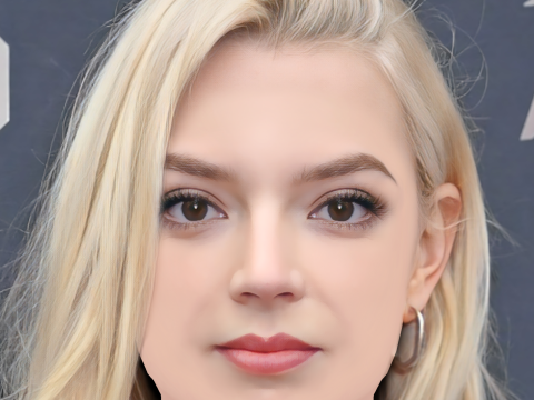 Anya Taylor-Joy Head - No Hair - Low poly head for game 3D Model