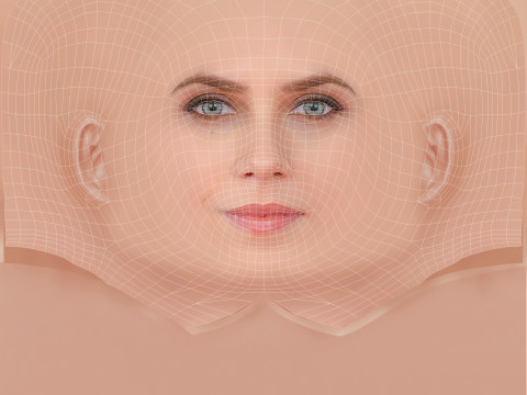 Aura Garrido Head - No Hair - Low poly head for game 3D Model