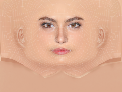 Aurora Giovinazzo Head - No Hair - Low poly head for game 3D Model