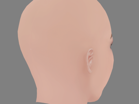 Aviva Mongillo Head - No Hair - Low poly head for game Modello 3D