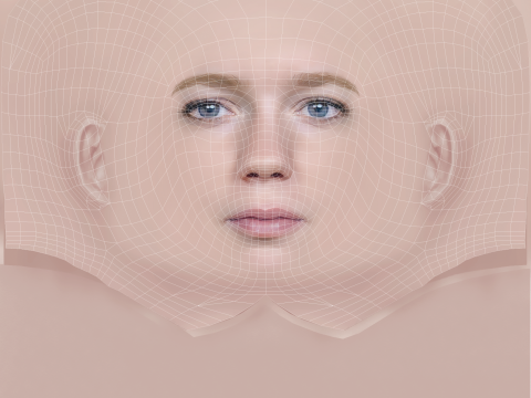 Bella Lack Head - No Hair - Low poly head for game 3D Model