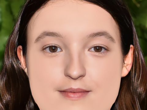 Bella Ramsey Head - No Hair - Low poly head for game 3D-Modell