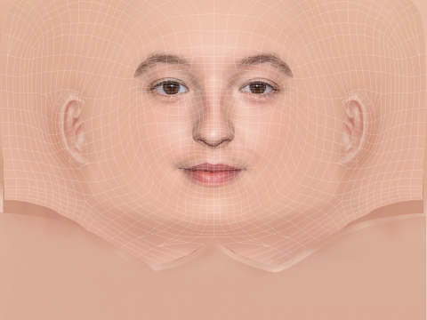 Bella Ramsey Head - No Hair - Low poly head for game Modelo 3D