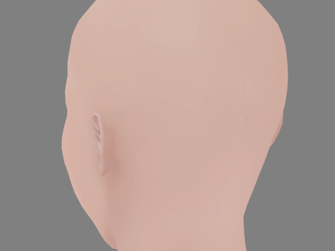 Bianca Bin Head - No Hair - Low poly head for game 3D 모델