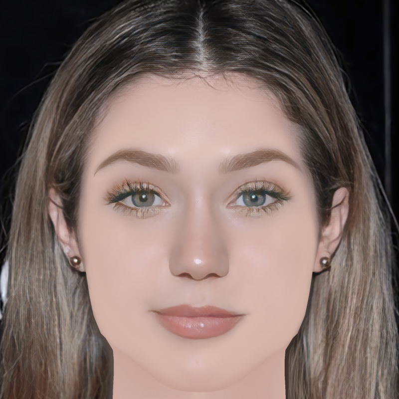 Brec Bassinger Head - No Hair - Low poly head for game Modelo 3D .c4d .max .obj .3ds .fbx .stl .blend