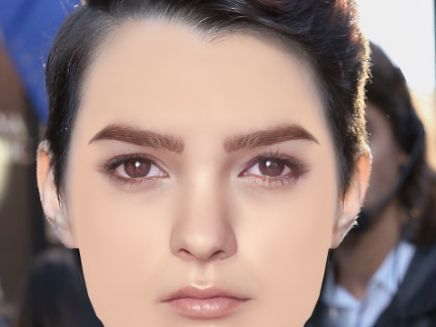 Brianna Hildebrand Head - No Hair - Low poly head for game 3D Model