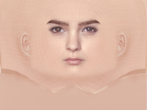 Brianna Hildebrand Head - No Hair - Low poly head for game 3D 模型