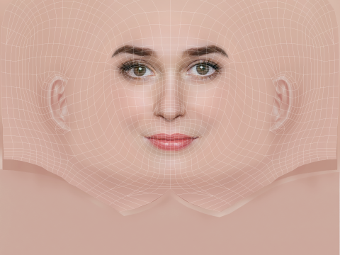 Brittany Bristow Head - No Hair - Low poly head for game 3D Model