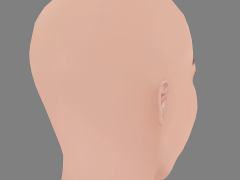 Brittany OGrady Head - No Hair - Low poly head for game Modèle 3D