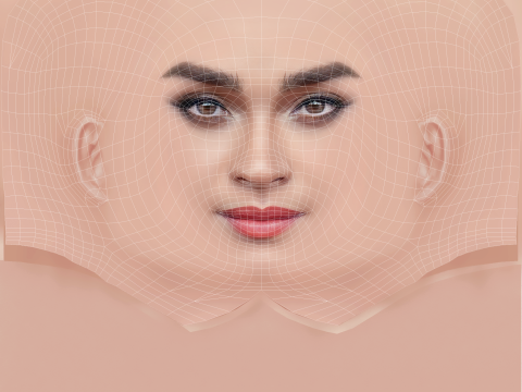 Brittany OGrady Head - No Hair - Low poly head for game Modèle 3D