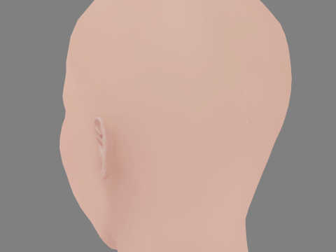 Camila Queiroz Head - No Hair - Low poly head for game Modelo 3D