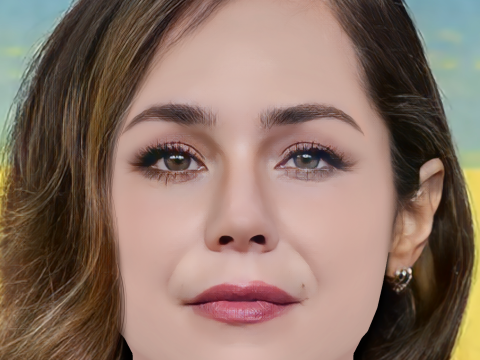 Camila Sodi Head - No Hair - Low poly head for game 3D Model