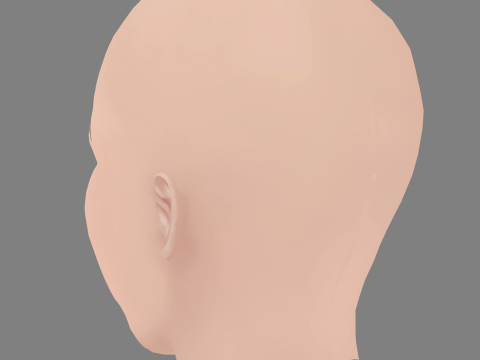 Carmen Aub Head - No Hair - Low poly head for game Modelo 3D