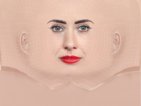 Carmen Aub Head - No Hair - Low poly head for game Modelo 3D