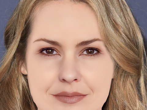 Carolina Kasting Head - No Hair - Low poly head for game 3D Model
