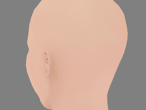 Carolina Kasting Head - No Hair - Low poly head for game Modelo 3D