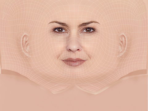 Carolina Kasting Head - No Hair - Low poly head for game Modelo 3D