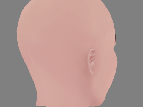 Carolina Yuste Head - No Hair - Low poly head for game Modèle 3D