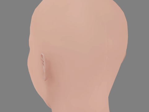 Chiara Baschetti Head - No Hair - Low poly head for game 3D 모델