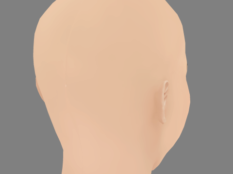 Chloe Bayliss Head - No Hair - Low poly head for game 3D Model