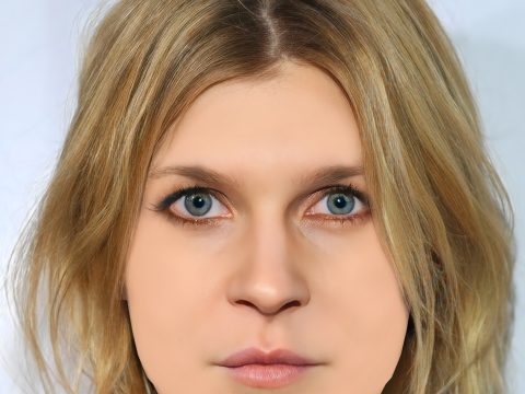 Clemence Poesy Head - No Hair - Low poly head for game 3D Model