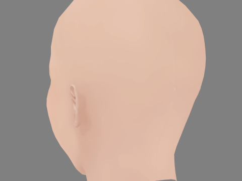 Denise Tantucci Head - No Hair - Low poly head for game 3D Модель