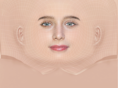 Denise Tantucci Head - No Hair - Low poly head for game 3D Модель