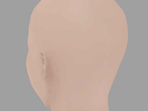 Dixie Egerickx Head - No Hair - Low poly head for game 3D Model