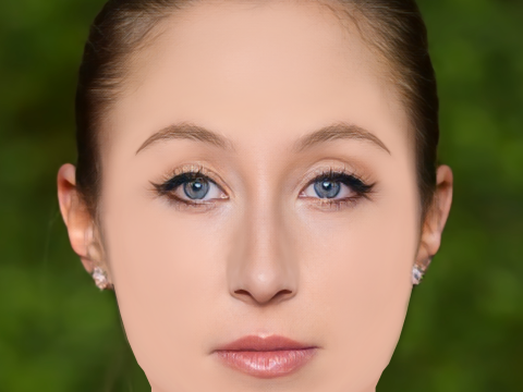 Erin Doherty Head - No Hair - Low poly head for game 3D Model