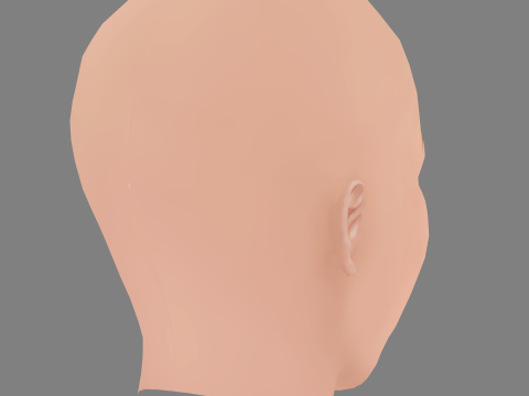 Erin Doherty Head - No Hair - Low poly head for game 3D Model