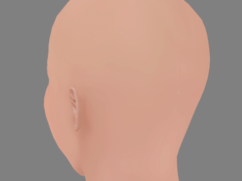 Esmeralda Pimentel Head - No Hair - Low poly head for game 3D 模型