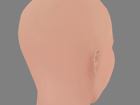 Esmeralda Pimentel Head - No Hair - Low poly head for game 3D 模型