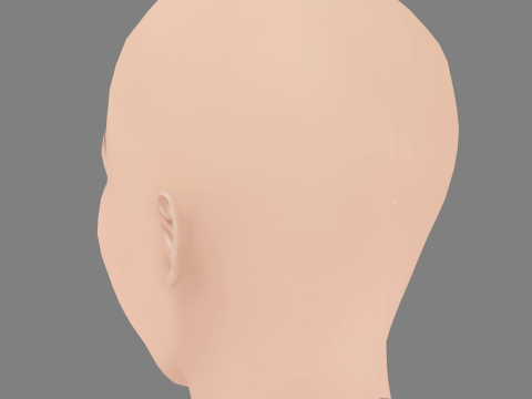 Ester Exposito Head - No Hair - Low poly head for game Modelo 3D
