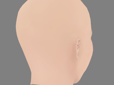 Ester Exposito Head - No Hair - Low poly head for game Modelo 3D