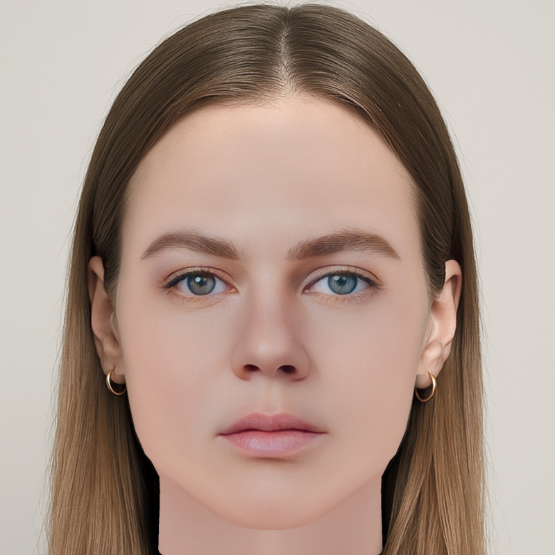Alicia von Rittberg Head - No Hair - Low poly head for game 3D Model .c4d .max .obj .3ds .fbx .stl .blend