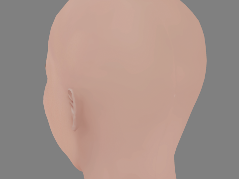 Alicia von Rittberg Head - No Hair - Low poly head for game 3D Model