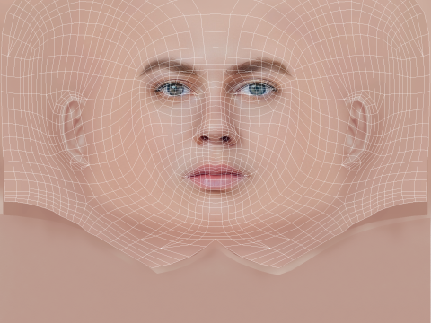 Alicia von Rittberg Head - No Hair - Low poly head for game 3D Model