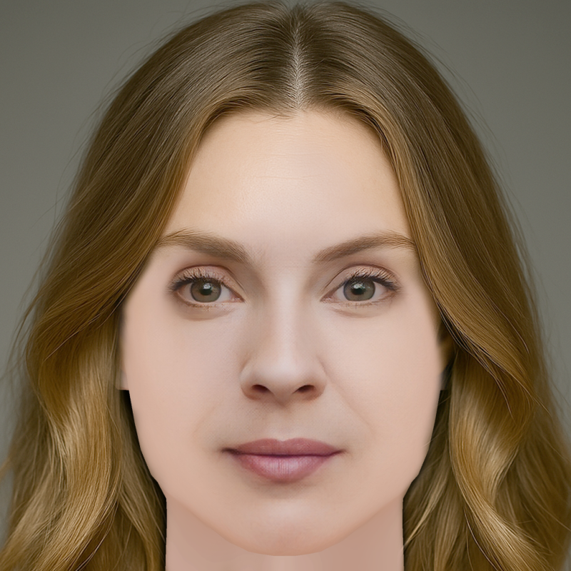 Aliette Opheim Head - No Hair - Low poly head for game 3D Model .c4d .max .obj .3ds .fbx .stl .blend 