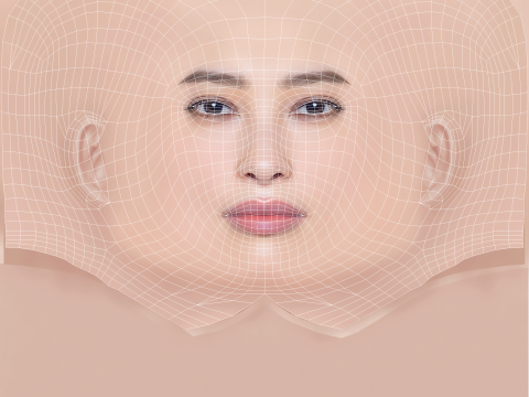 Aya Omasa Head - No Hair - Low poly head for game Modelo 3D