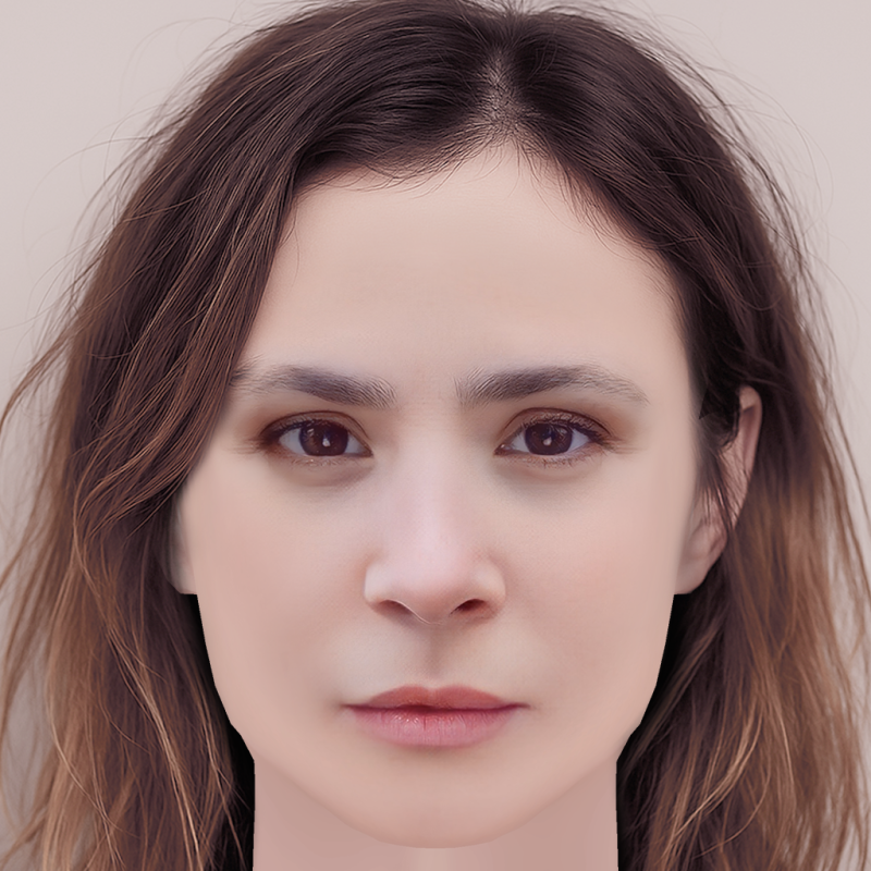 Aylin Tezel Head - No Hair - Low poly head for game 3D Модель .c4d .max .obj .3ds .fbx .stl .blend