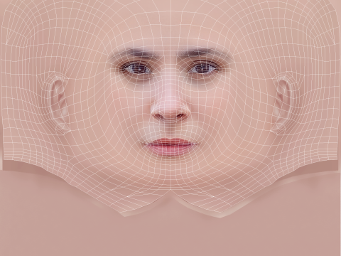 Aylin Tezel Head - No Hair - Low poly head for game 3D Модель