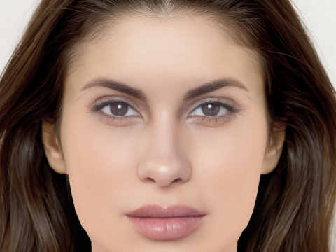 Carolina Loureiro Head - No Hair - Low poly head for game 3D Model