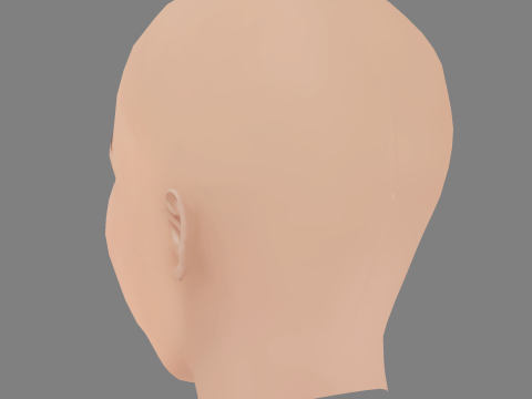 Carolina Loureiro Head - No Hair - Low poly head for game 3D 模型