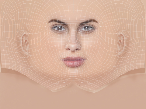 Carolina Loureiro Head - No Hair - Low poly head for game 3D 模型